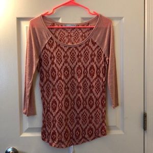 Maurice’s 3/4 Sleeved Patterned Blouse